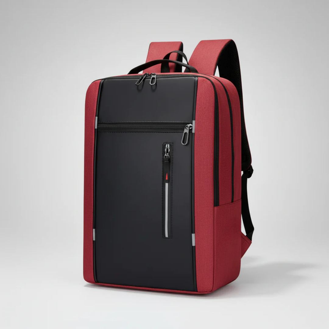 Water-Resistant Laptop Backpack — USB Port, Padded 15.6-Inch Sleeve