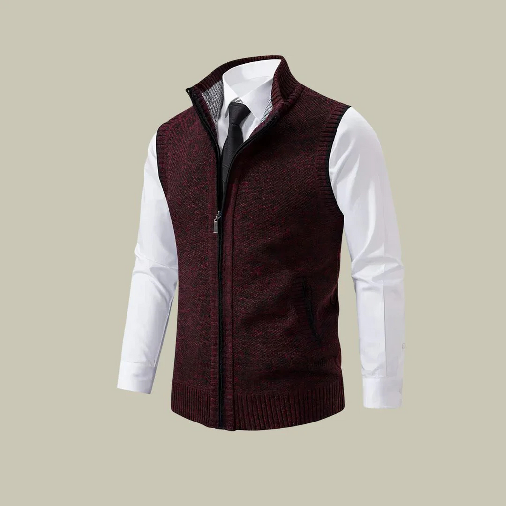 Gilet zippé léger et isolant pour homme – coupe ajustée