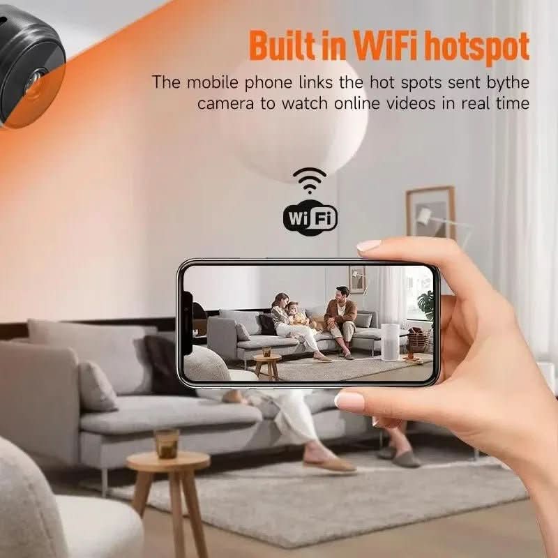 LumaCam 1080P kompakt overvåkningskamera — nattsyn, appstyring