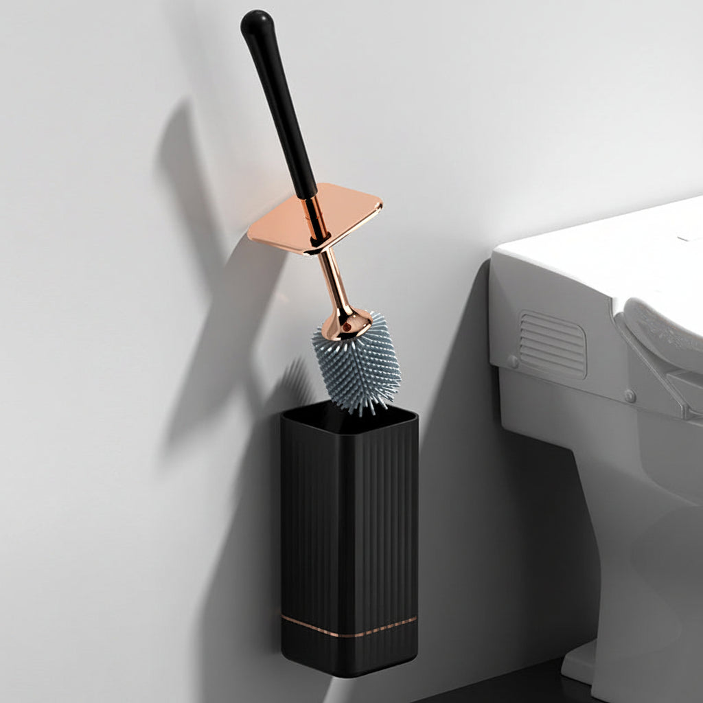 Moderne Badezimmer-Reinigungsbürste mit robustem Halter - Euroselle