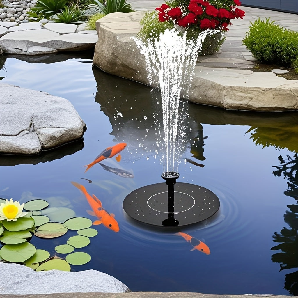 Automatic Solar Floating Fountain Pump — 6 Interchangeable Spray Heads