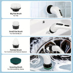 9-in-1 Multifunctional Electric Cleaning Brush Set for Home & Car - Euroselle