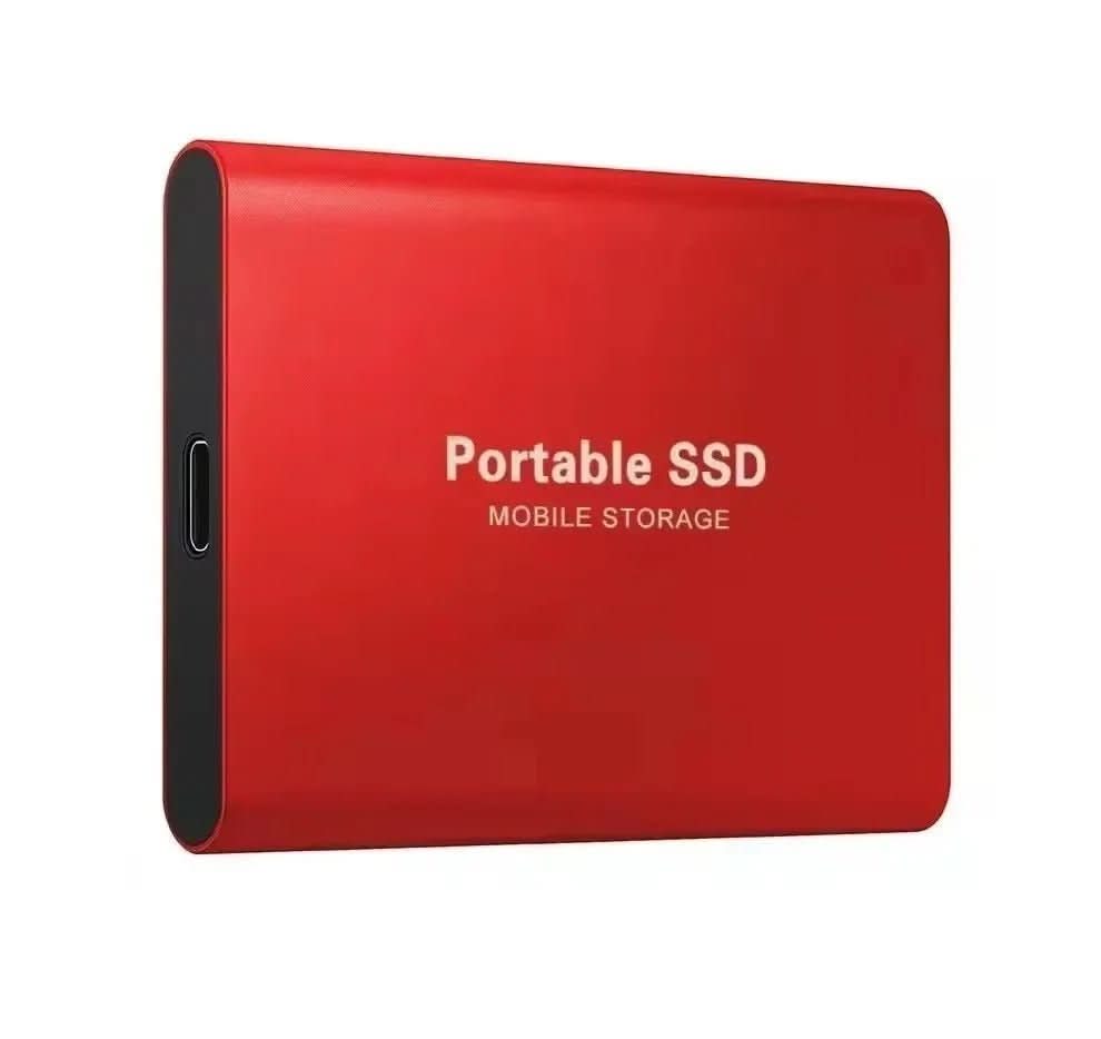 NovaVault 100GB bærbar ekstern SSD med USB-C – kompakt USB 3.1-stasjon med høy hastighet