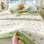 Lightweight Floral Summer Quilt for Breathable Sleep Comfort - Euroselle