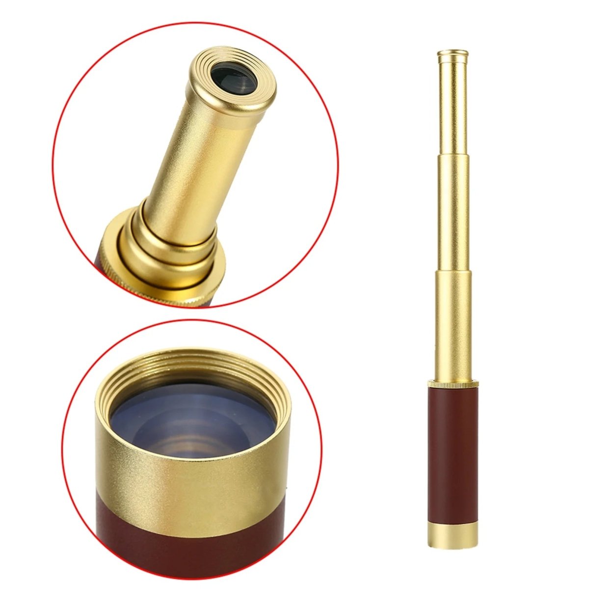 VistaPro compacte aluminiumreistelescoop — 25x vergroting, objectief van 30mm, groot gezichtsveld