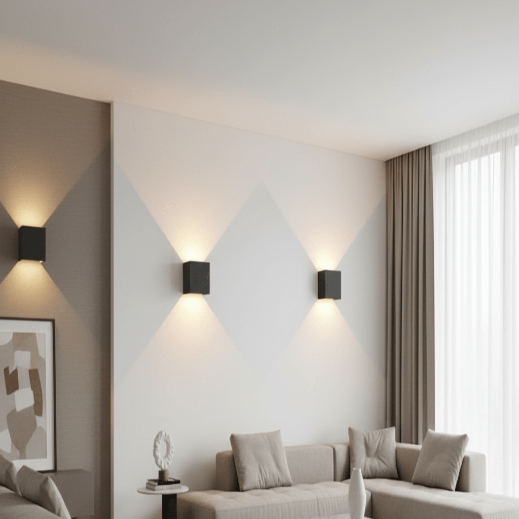 Lampă de perete LED wireless NovaBeam, alimentată cu baterii — fascicul reglabil de tip reflector