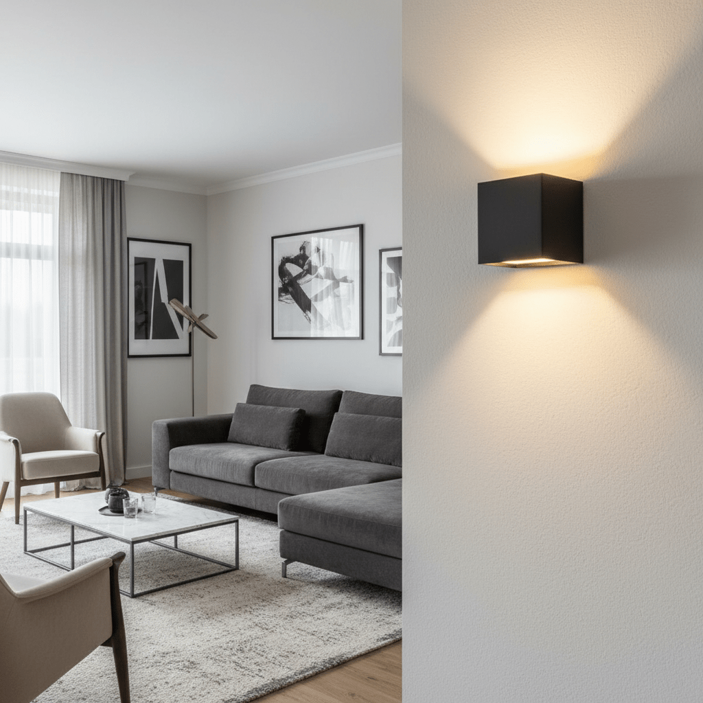 Lampă de perete LED wireless NovaBeam, alimentată cu baterii — fascicul reglabil de tip reflector