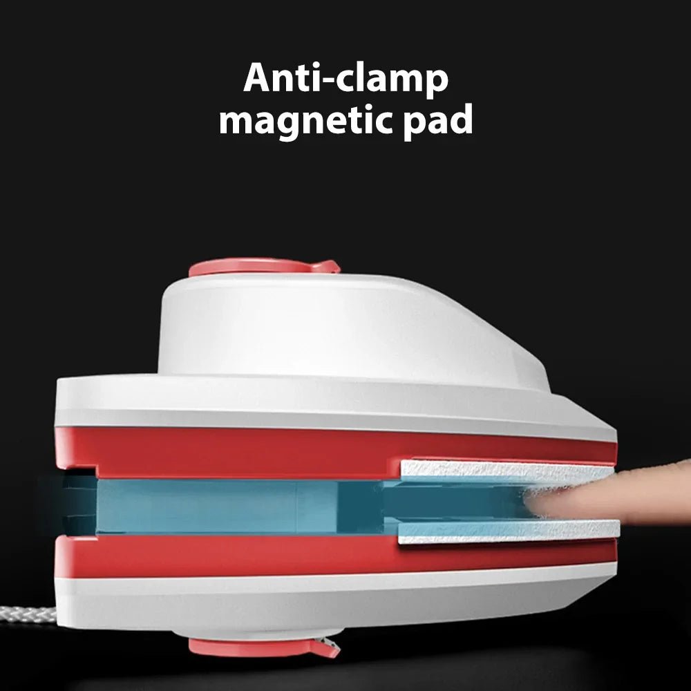 AquaGlide dobbeltsidig magnetisk glassrenser — innebygd vannbeholder