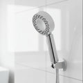 AquaPulse Hochdruck-Duschkopf mit zwei Seiten und integriertem Seifenspender