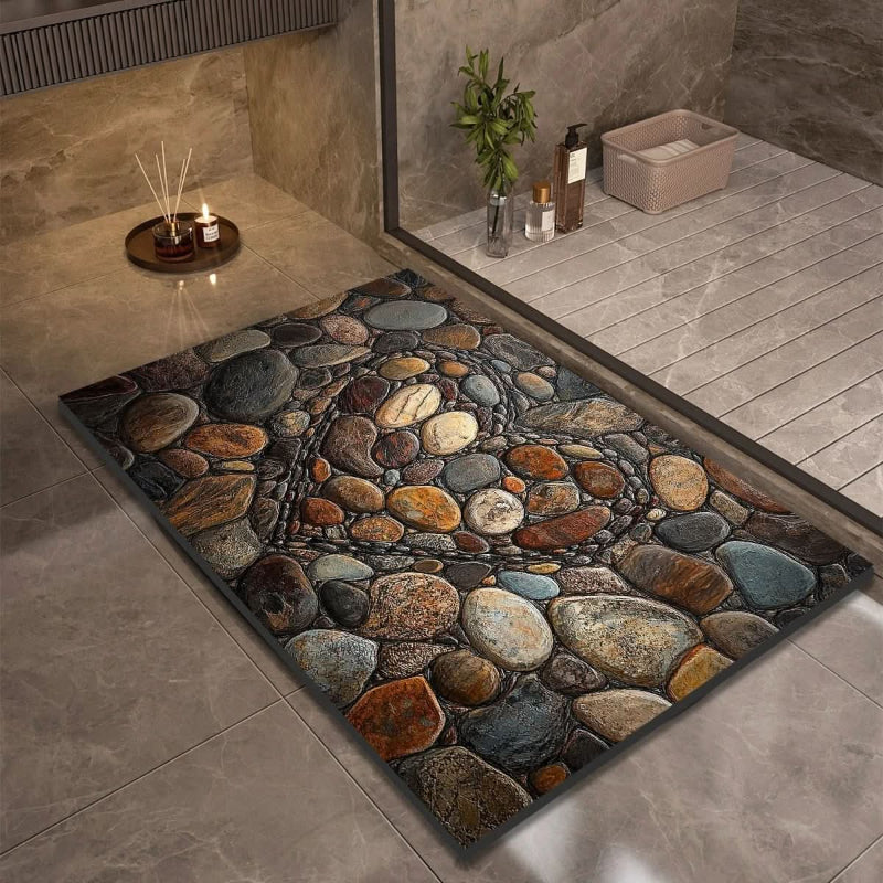 Diatomaceous Earth Bath Mat Anti-Slip Quick Dry Comfort - Euroselle