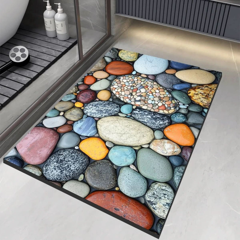 Diatomaceous Earth Bath Mat Anti-Slip Quick Dry Comfort - Euroselle
