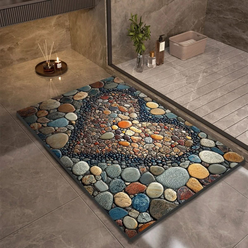Diatomaceous Earth Bath Mat Anti-Slip Quick Dry Comfort - Euroselle