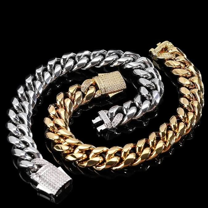NovaLux Cuban Link Bracelet — 18K Gold-Plated Sterling Silver