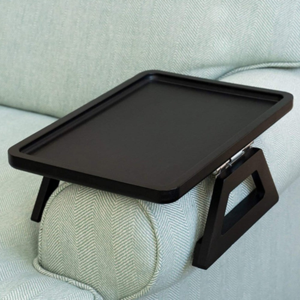 Adjustable Bamboo Clip-On Arm Tray Table - Euroselle
