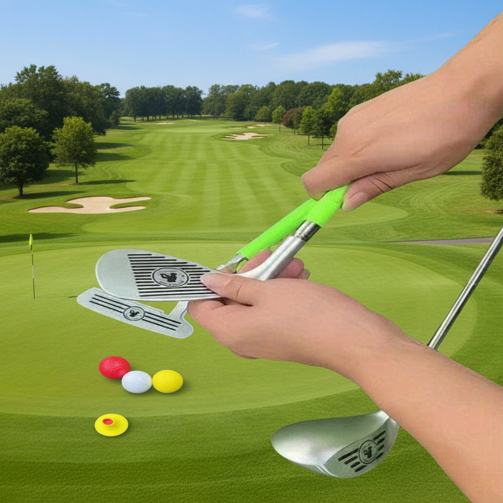 BrightTee Set da golf per bambini — mazze telescopiche regolabili per 3-8 anni, include 3 palline