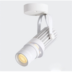 Verstellbarer LED-Deckenstrahler aus gebürstetem Aluminium in Nickel | Euroselle
