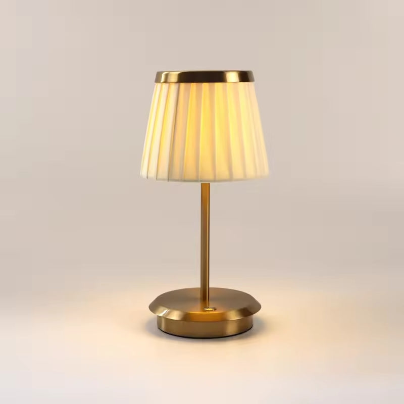 Tischlampe Eisenrahmen Stoffschirm Verstellbare Höhe LED | Euroselle
