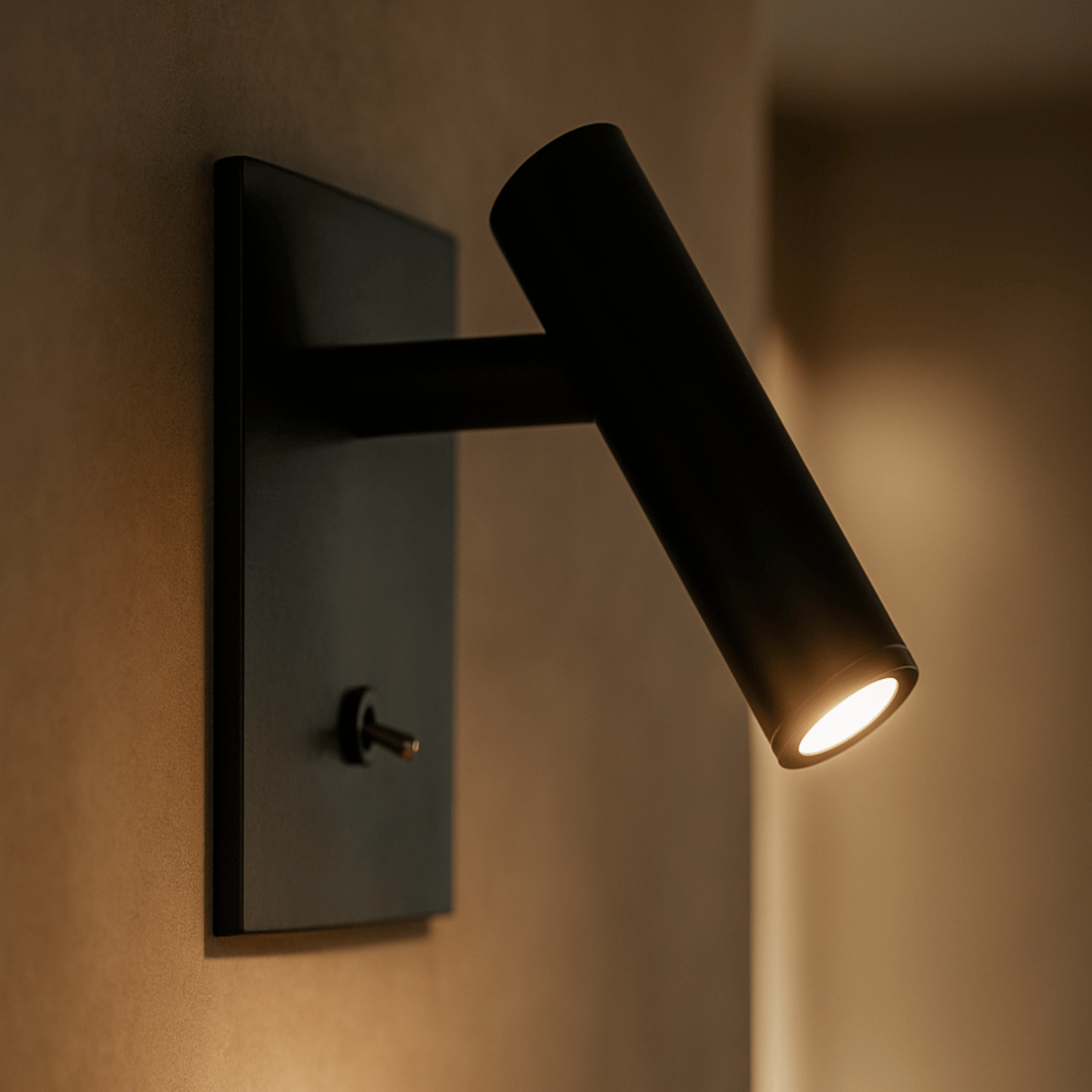 Adjustable LED Wall Lamp with Knob Switch – Modern Minimalist Wall Sconce Lighting for Home Décor, Warm White Illumination | Euroselle