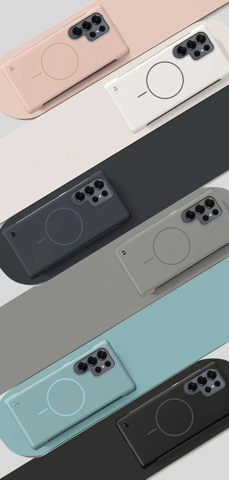 Pouzdro pro bezdrátové nabíjení Samsung Galaxy — velmi tenké, s magnetickým kroužkem