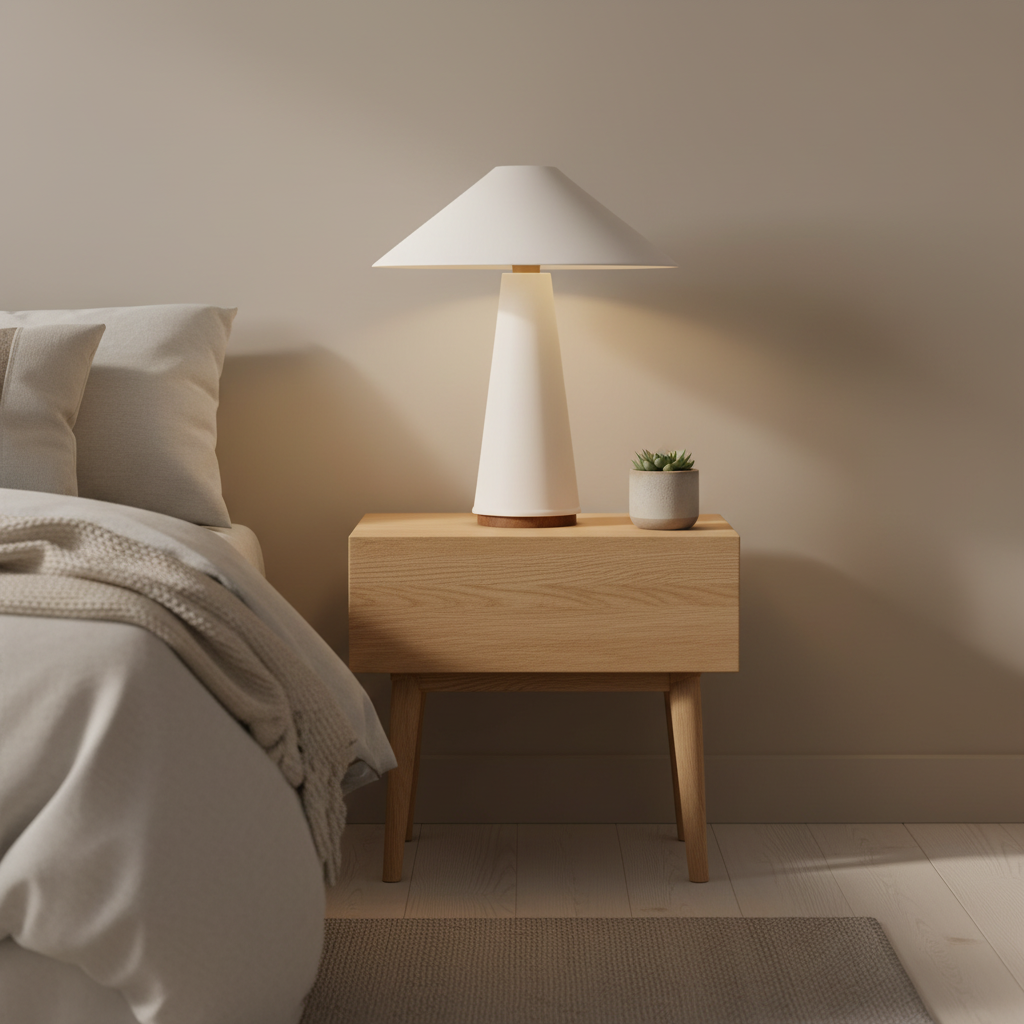 Lampe de table LED NovaBright — Lumière chaleureuse, silhouette épurée