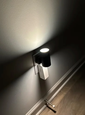 Plug-In LED Night Light — 10W Dimmable Warm White, Auto Sensor