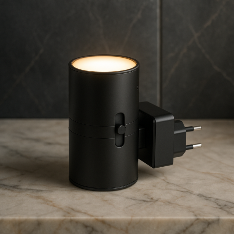 Plug-In LED Night Light — 10W Dimmable Warm White, Auto Sensor