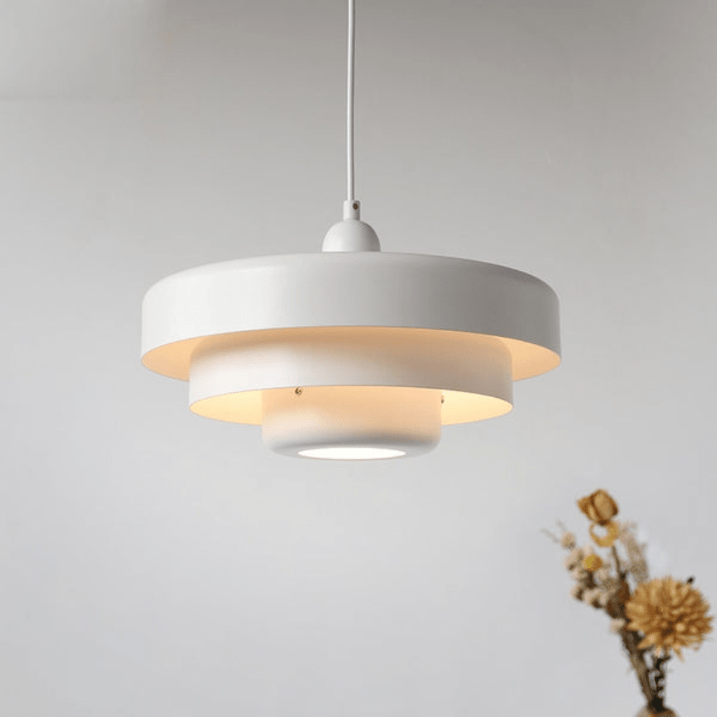 Minimalist Nordic macaron pendant light with matte metal finish designed for soft, cozy ambient lighting in modern interiors - Euroselle