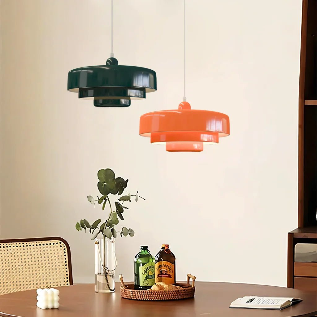 Minimalist Nordic macaron pendant light with matte metal finish designed for soft, cozy ambient lighting in modern interiors - Euroselle