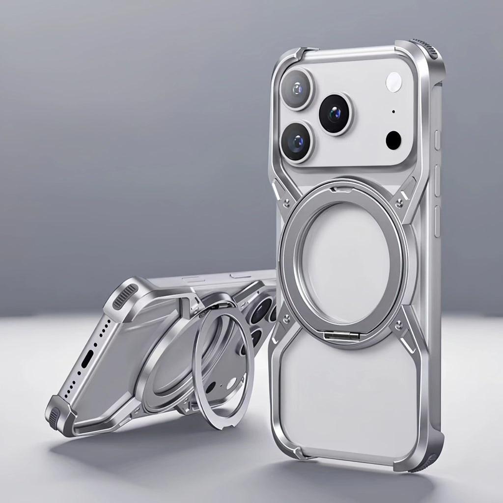 Etui do iPhone’a 14, 15, 16 i 17 z metalową ramką w kształcie litery X — ultralekka ochrona przed upadkiem