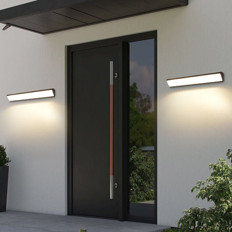MarinoLux Wasserdichte LED-Außenwandleuchte modern schwarz