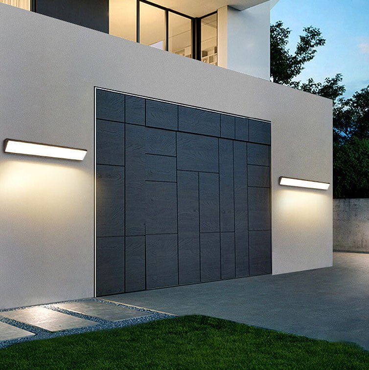 MarinoLux Wasserdichte LED-Außenwandleuchte modern schwarz