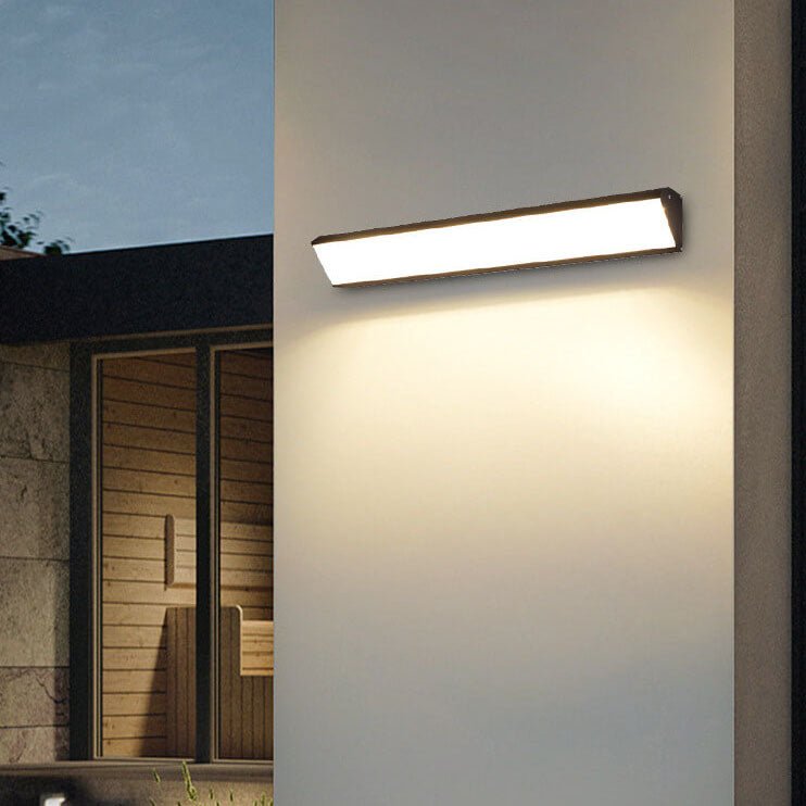 MarinoLux Wasserdichte LED-Außenwandleuchte modern schwarz