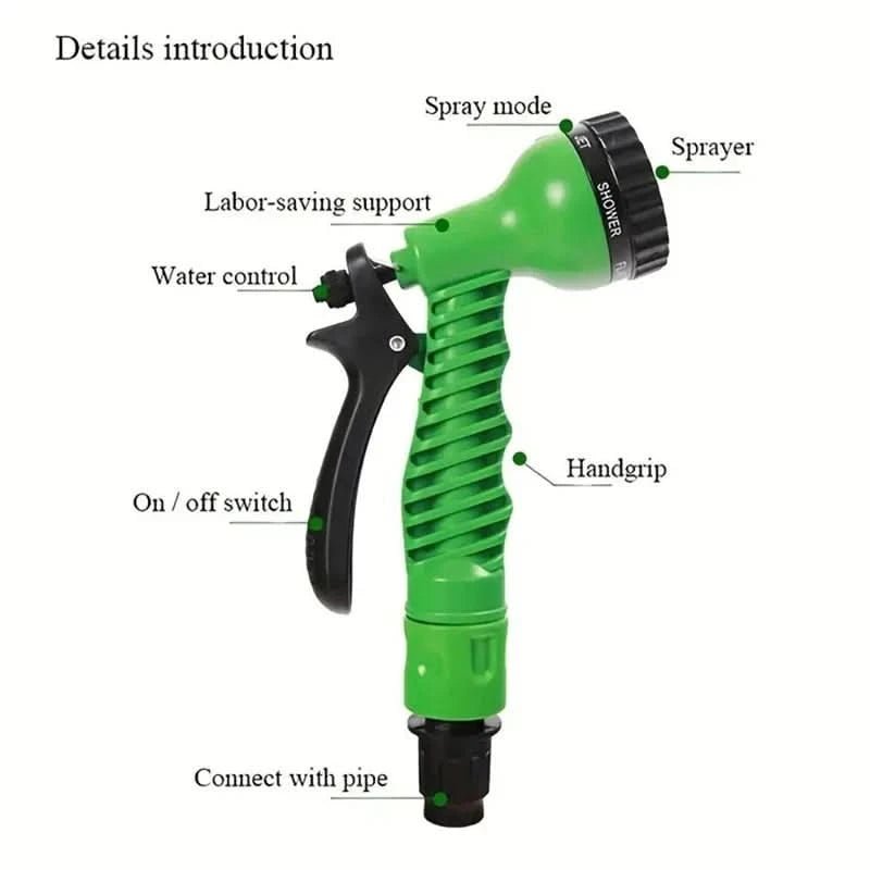 High-Pressure Expandable Garden & Car Hose Durable - Euroselle