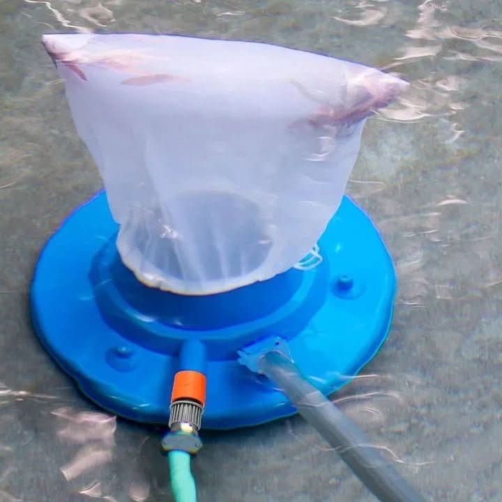 PureFlow No-Chemical Pool Cleaner — Powerful Water Suction, Leaves and Dirt Removal