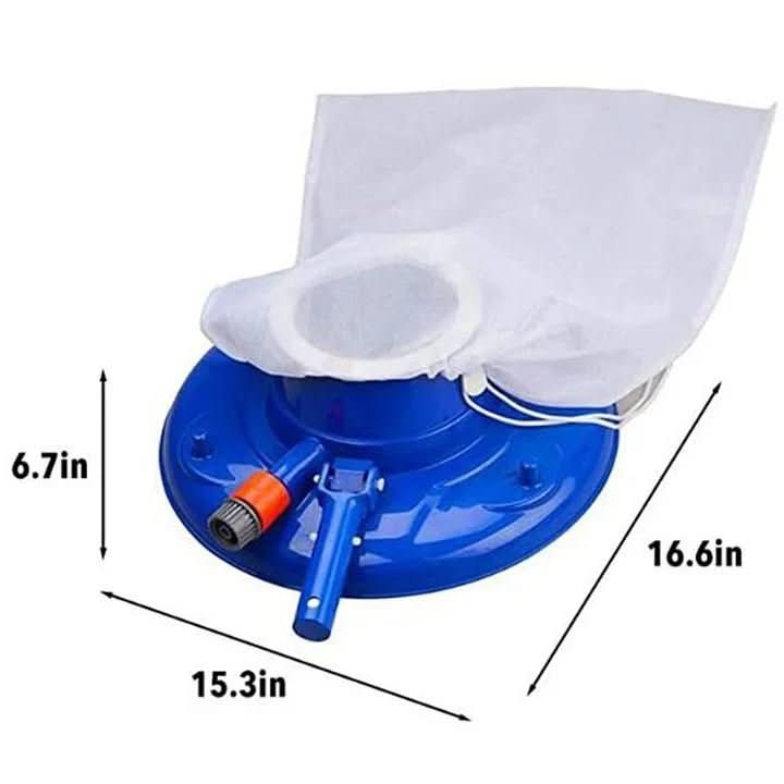 PureFlow No-Chemical Pool Cleaner — Powerful Water Suction, Leaves and Dirt Removal