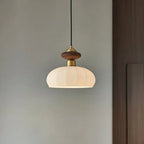Emerald Grove Glass Wood Pendant Collection For Modern Interiors
