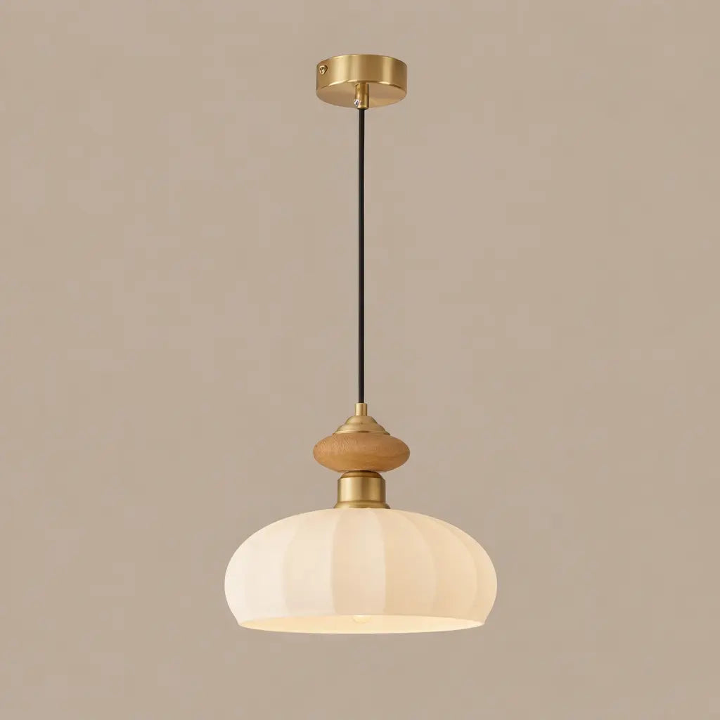 Emerald Grove Glass Wood Pendant Collection For Modern Interiors