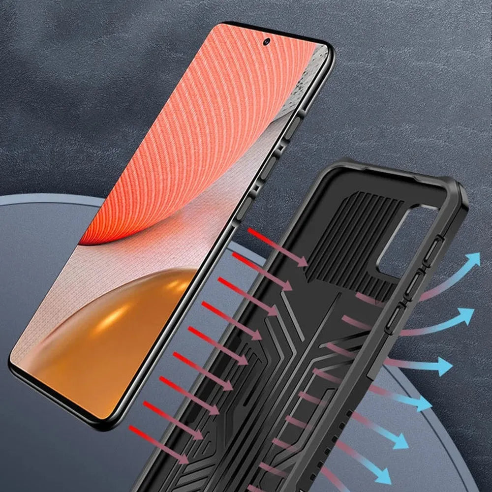 Funda de doble capa con pinza para cinturón para Samsung Galaxy S21–S25 Plus/Ultra
