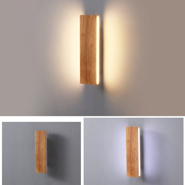 ArdenGlow Holz-LED-Wandleuchte für minimalistische Räume