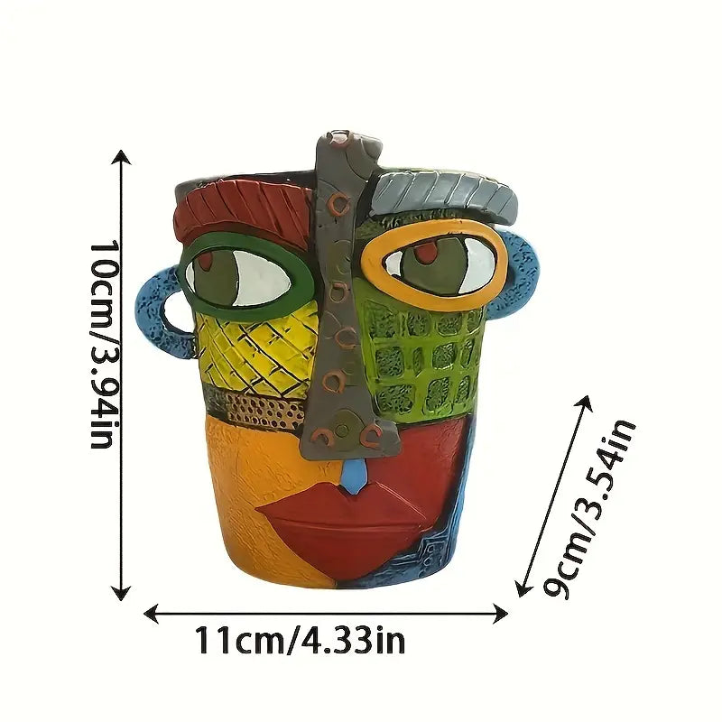 Unique Handcrafted Face Planter for Creative Home Display - Euroselle