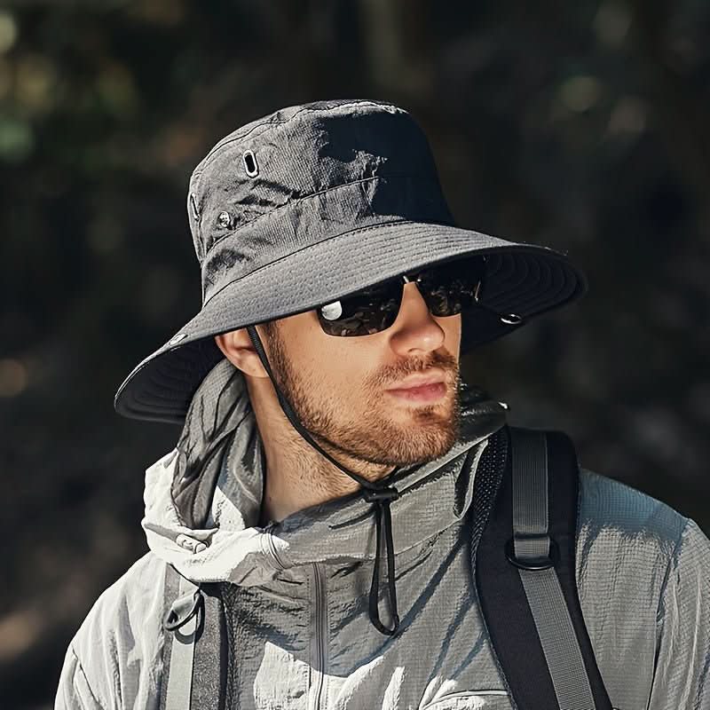 Chapeau de soleil respirant BreezeGuard — Large bord, protection contre les UV