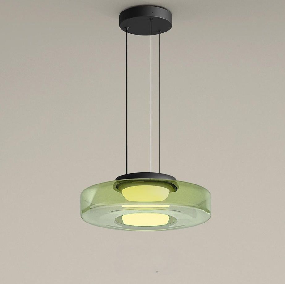 Lumineo Modern LED Glass Pendant Light For Kitchen Island