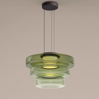 Lumineo Modern LED Glass Pendant Light For Kitchen Island