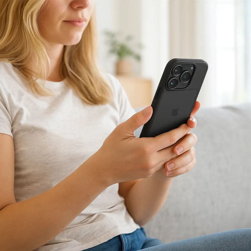 حافظة VortexGuard المدرعة المقاومة للصدمات — تشطيب مطفي، زر كاميرا مخصص، iPhone 15 16 17