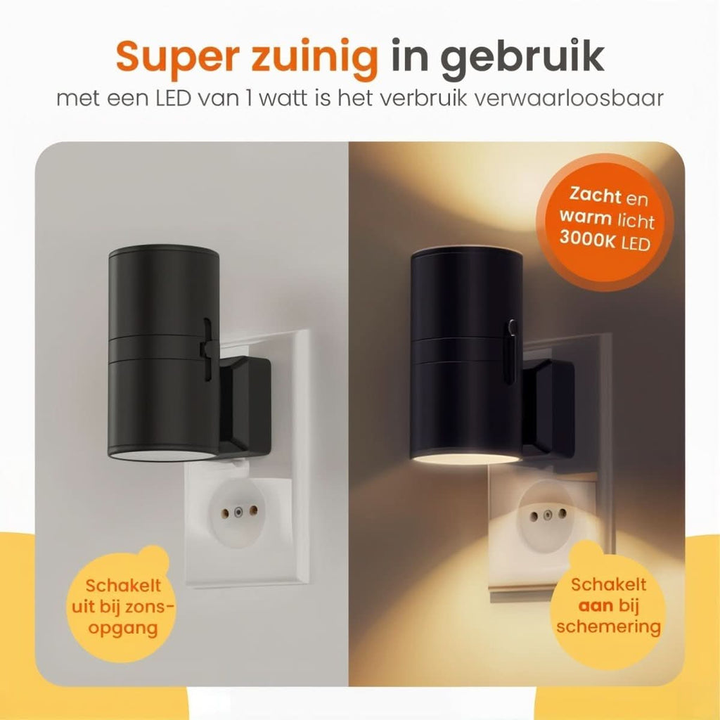 LumaGlow Dimmable LED Night Light — Integrated Day-Night Sensor