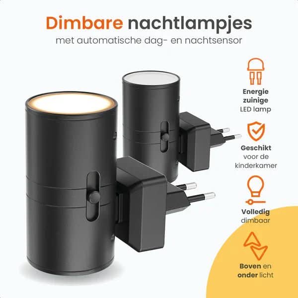 LumaGlow Dimmable LED Night Light — Integrated Day-Night Sensor
