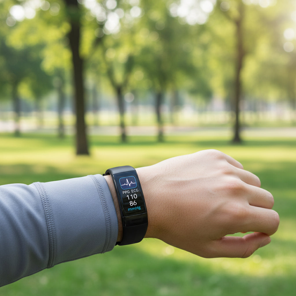 PulseArc Intelligentes Armband — Kontinuierliche Gesundheitsüberwachung und Echtzeit-Messwerttracking