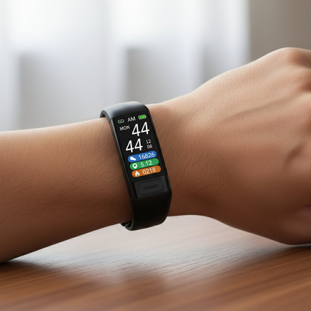 PulseArc Intelligentes Armband — Kontinuierliche Gesundheitsüberwachung und Echtzeit-Messwerttracking