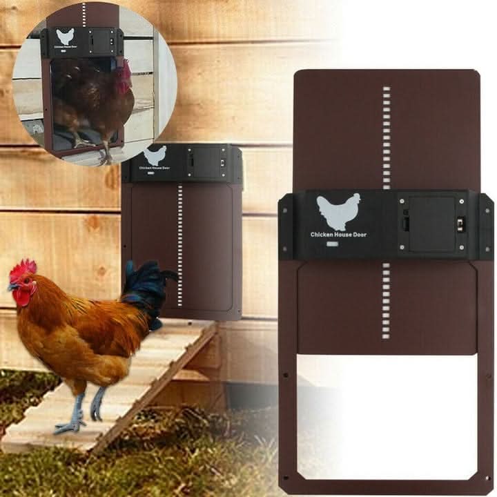 CoopGuard Automated Chicken Coop Door — Weatherproof Design, Light Sensor Control