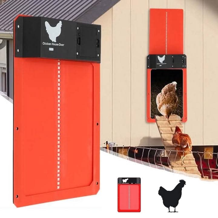 CoopGuard Automated Chicken Coop Door — Weatherproof Design, Light Sensor Control